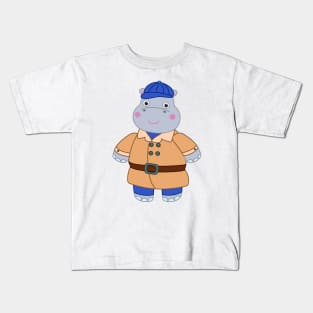 Henry Hippo  - Detective costume for Halloween Kids T-Shirt